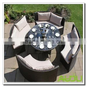 Tuscany Black Rattan Garden Corner Sofa thumbnail-1