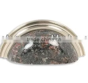 Cup Pull-TANB-BN Granite Pull Cup Pull Brushed Nickel for Kitchen and Bathroom thumbnail-1