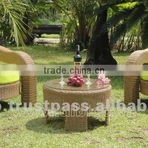 Patio PE Wicker/Rattan Outdoor Coffee Table Set thumbnail-1
