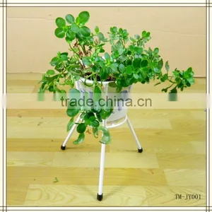Metal Wire White Flower Stand thumbnail-1