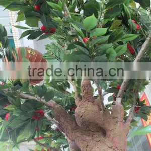 Home &garden Ornament Artificial Camellia Tree With Flowers Decoration thumbnail-1