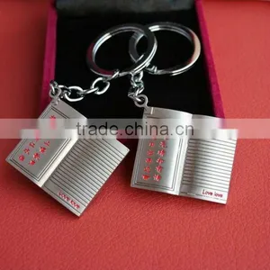 Book Shape Metal Key Chain thumbnail-1