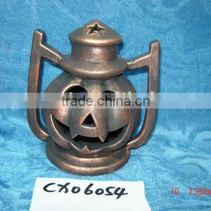 Ceramic Pumpkin Design Candle Holder-paint Ceramic Halloween Decoration thumbnail-1