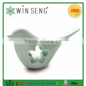 Hollow Home Ornament White Porcelain Bird Craft for Sale thumbnail-2