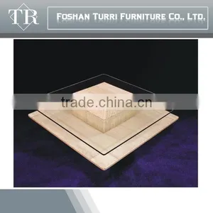 Luxury Glass Travertine Coffee Table,Living Room Furniture Design Tea Table thumbnail-1