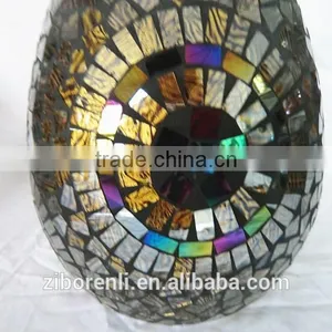 Egypt Style Mirrored Mosaic Antique Murano Vases thumbnail-5