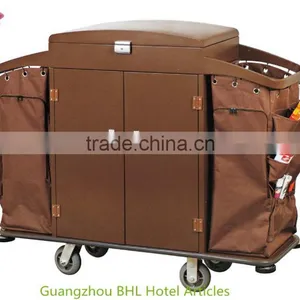 Housekeeping Maid Cart Cleaning Trolley Laundry Trolley thumbnail-1