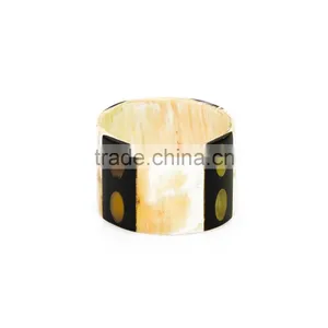Horn Napkin Ring, Amber Color, Table Decoration, Round Shape, 100% Handmade in Vietnam thumbnail-3