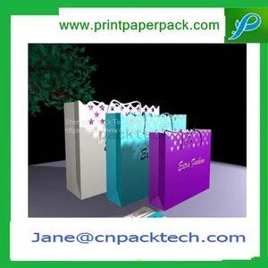 Customized Printing Paper Gift Bag Carrier Handbags Shopping Bag thumbnail-1