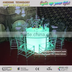 Led Wedding Furniture / Wedding Banquet Crystal Table thumbnail-4
