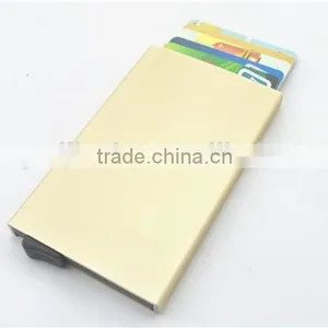 Slim Aluminum Credit Card Holder Metal RFID Protector Wallet thumbnail-4