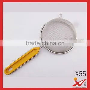 High Quality Kitchen Tools Stainless Steel Stainer for Oil Filter With Plastic Handle thumbnail-1