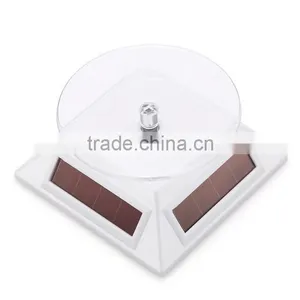 New Popular Solar Powered Rotating Jewellery Mobile Phone Ring Bracelet Watch Display Stand thumbnail-4