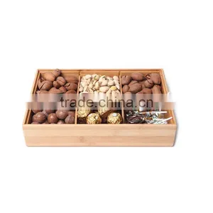 Aonong Bamboo Candy Storage Box With Lid thumbnail-1