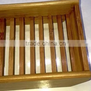 Useful Simple Creative Cute Bamboo Soap Box thumbnail-2