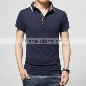 Wholesale High Quality 100% Cotton Plain Sport Polo Shirt for Men thumbnail-3