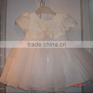 Cheap Party Dress Girls White A-line Dress Small Girl Dress thumbnail-1