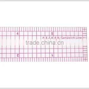 Good Sell Sandwich Line Printing Straight Flexible Garment Quiting Ruler for Quilting Clothes Pattern Making 1"*6" #B-50 thumbnail-4