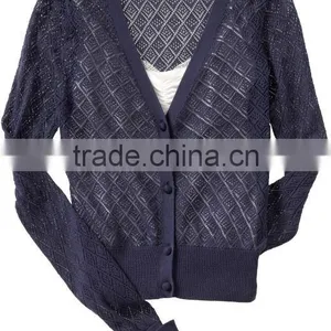 8KN027_2 Jacquard Cardigan thumbnail-1