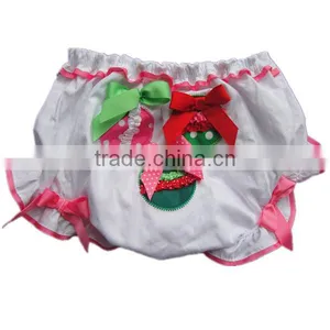 Hot Selling New Baby Infant Girls Christmas Bloomer Baby Cotton Bloomers thumbnail-2