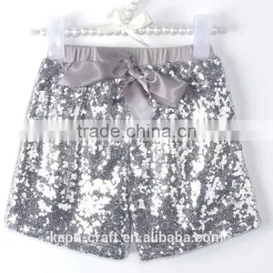 Baby Clothing Manufacturer Wholesale Summer Casual Toddler Girls Sequins Shorts thumbnail-3