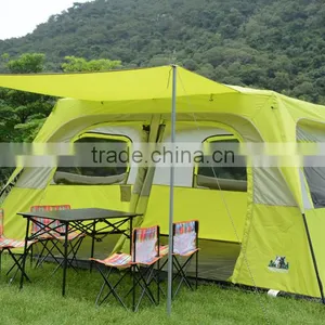 T26 Double Awning Oxford Fabric Party Decoration Big Camping Tent for Sale thumbnail-2