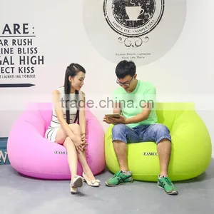 SF30 Inflatable Lounger Chair 210T Nylon Camping Waterproof Inflatable Air Sofa With Side Pocket thumbnail-2