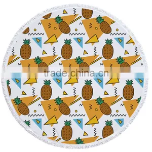 Custom Printed Good Quality Round Towel Printed Many Color Round Beach Towel thumbnail-3