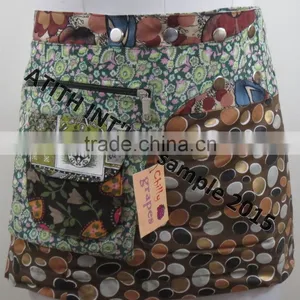 Printed Wrap Skirt thumbnail-2