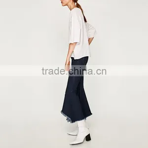 Wholesale Women Custom Top Casual Woman Hollow Buckle T-Shirt China Supplier thumbnail-2