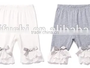 Hot Selling Custom Fashion Pants for Little Kids/girls Ruffle Pants thumbnail-5