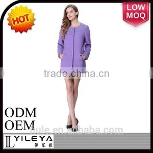 2015 New Korean Style Fashion Woolen Winter Design Lady Coat thumbnail-2