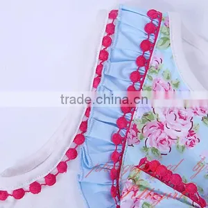 Sky Blue Flower Girl Dress Child Clothes thumbnail-4