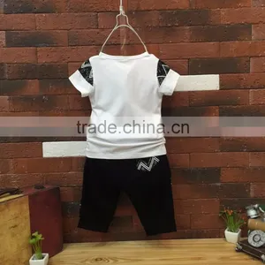 Wholesale Summer Cotton Printing Boys Kids t Shirt With Pants Set thumbnail-3