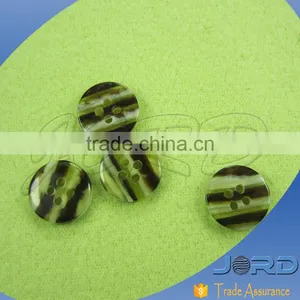 Free Sample Stripe Button Plastic Polyester Resin Sewing Buttons for Shirt thumbnail-1