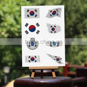 Custom National Flag Tattoo Sticker Temporary Tattoos thumbnail-1
