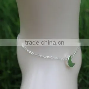 Sexy Women Gold Silver Moon Pendant Ankle Chain Foot Chain Anklets thumbnail-2