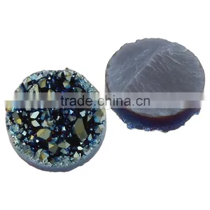 Hot Sale Flat Round Natural Ice Quartz Agate Cabochon thumbnail-2