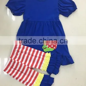 Baby Clothes Set Wholesale Cotton Ruffle Western Outfit Girls Back To School Outfit thumbnail-6