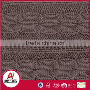 Hot Selling Soft Acrylic Knitting Crochet Blanket Backside Sherpa thumbnail-2