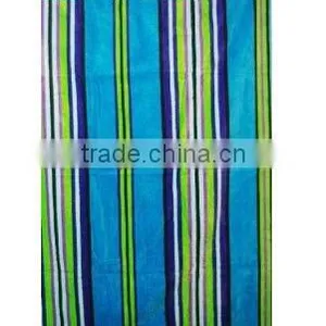 Luxury Cotton Terry Velour Jacquard Beach Towel thumbnail-1