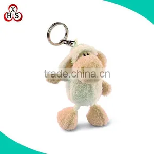OEM Factory Price Stuffed Sheep Keychain Soft Plush Sheep Keychain thumbnail-1