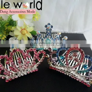Wedding Rhinestone Tiara Wedding Hair Comb Clip thumbnail-2