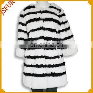 2015 Elegant Winter Coat With Round Collar Women's New Design Fur Coat With 100% Real Rabbit Fur thumbnail-1