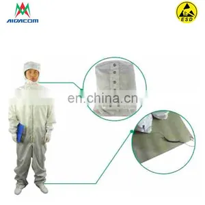 Anti Static Electricity 2n7002 Esd Protection White Clean Room Coveralls Clean Room Bunny Suit Suppliers thumbnail-4