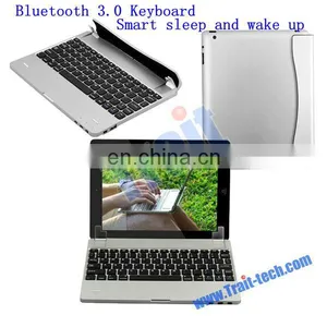High Quality Smart Sleep and Wake Up Wireless Bluetooth 3.0 Keyboard for IPad 2/3/4/5 thumbnail-1