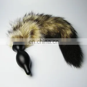 2015 China Manufacturer Cheap and Colorful Dog Tail Vibrating Anal Plug thumbnail-2