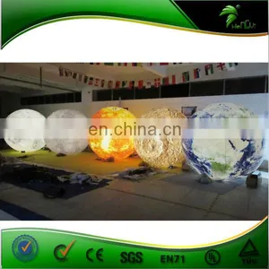A Set Of Solar System Nine Planets Inflatable LED Planets Light Helium Balloon thumbnail-1