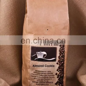 Custom Printed Food Kraft Paper Bags Lined Aluminum Foil Paper Coffee Bag thumbnail-5