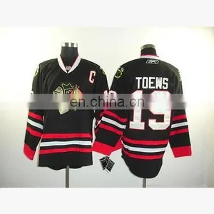 NHL Ice Hockey Chicago Blackhawks 19#toews Jersey Custom,hockey Wear thumbnail-1